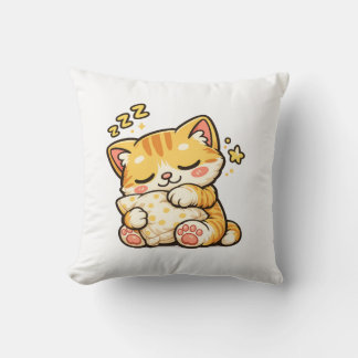 Almofada Cute Sleepy Cat Pillow