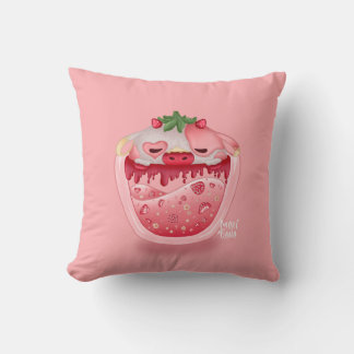 Almofada Cute Strawberry Throw Pillow – Kawaii Design