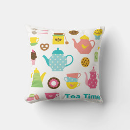 Almofada Cute Tea Party Pillow