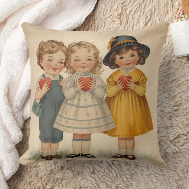 Almofada Cute Vintage Kids (Cobertor)