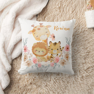 Almofada Cute Wild Animal Throw Pillow