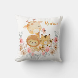 Almofada Cute Wild Animal Throw Pillow