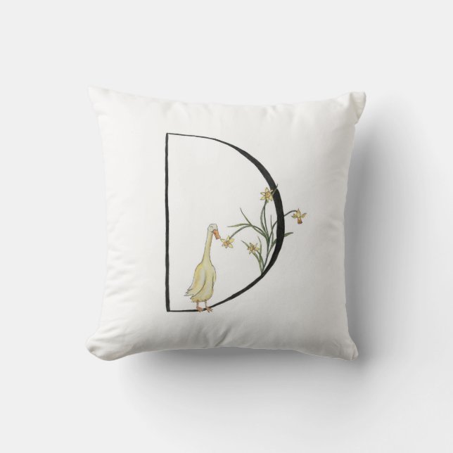 Almofada D é para o pato e o Daffodil (Frente)