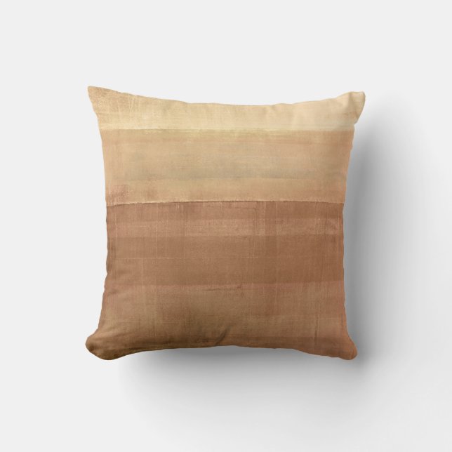 Almofada Da "arte abstracta de Brown da febre cabine" (Frente)