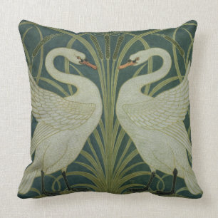 Almofada Da "design do papel de parede cisne, da