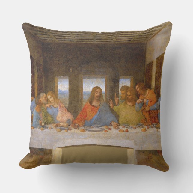 Almofada Da Vinci Último Clássico de Arte Bela-Sucedente (Frente)