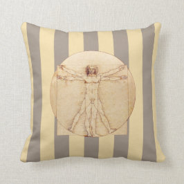 Almofada Da Vinci Vitruvian Man Strips