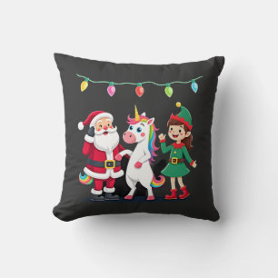 Almofada Dabbing Papai Noel Elfo Unicórnio Natal Crianças M