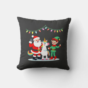 Almofada Dabbing Papai Noel Elfo Unicórnio Natal Crianças M