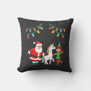 Almofada Dabbing Papai Noel Elfo Unicórnio Natal Crianças M