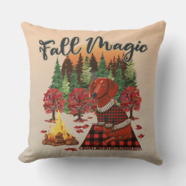 Almofada Dachshund Fall Magic