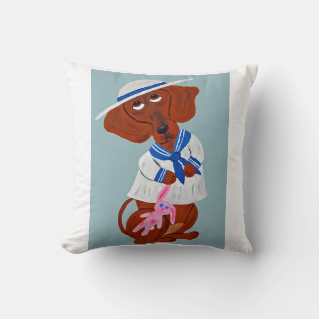 Almofada Dachshund in Sailor Suit (Frente)