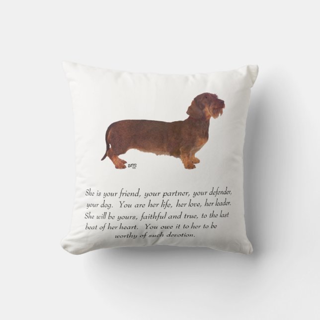 Almofada Dachshund Keepsael - Mulher (Frente)