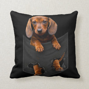 Almofada Dachshund No Meu Pocket Dachshund Weiner Dog Gift