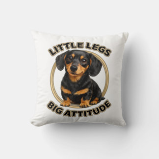 Almofada Dachshund pernas pequenas grande atitude