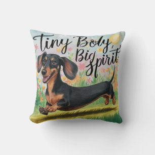Almofada Dachshund Tiny Body, Grande Espírito