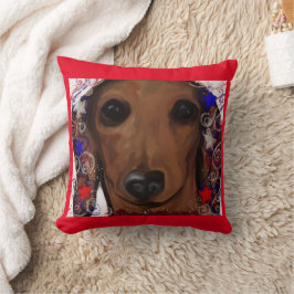 Almofada Dachshund Vermelho     