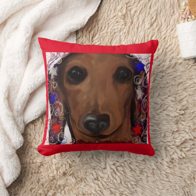 Almofada Dachshund Vermelho      (Cobertor)