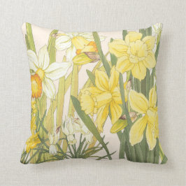 Almofada Daffodils e travesseiro da primavera de Jonquils