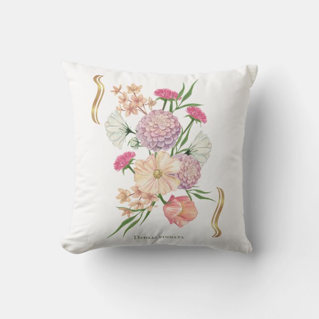 Almofada Dahlia Floral Design – Elegant (Frente)
