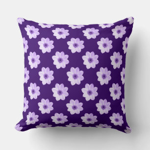 Almofada Dahlia Pattern - Roxo Profundo