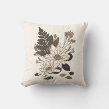 Daisies and Leaves - transparente no creme.