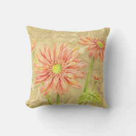 Almofada Daisy Garden Notes Algodão 16 x 16