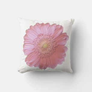 Almofada Daisy gerbera rosa pálido