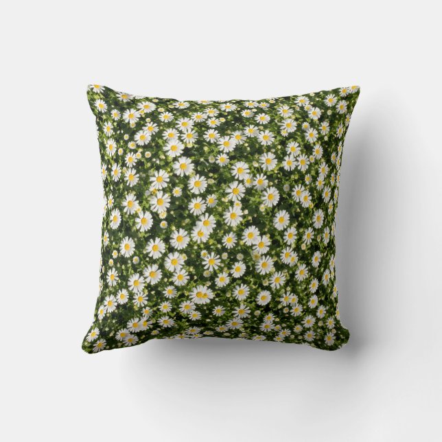 Almofada Daisy Meadow Polyester Throw Pillow (Verso)