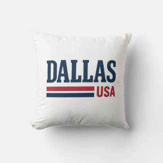 Almofada Dallas USA Logo Vintage Design Patriótico