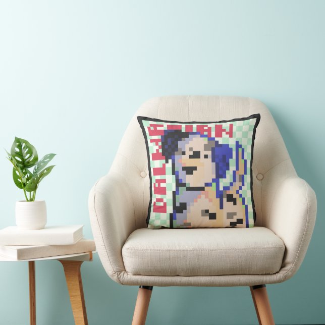Almofada Dalmatian, dalmatiërs, pixel art, Pixelart  (Cadeira)