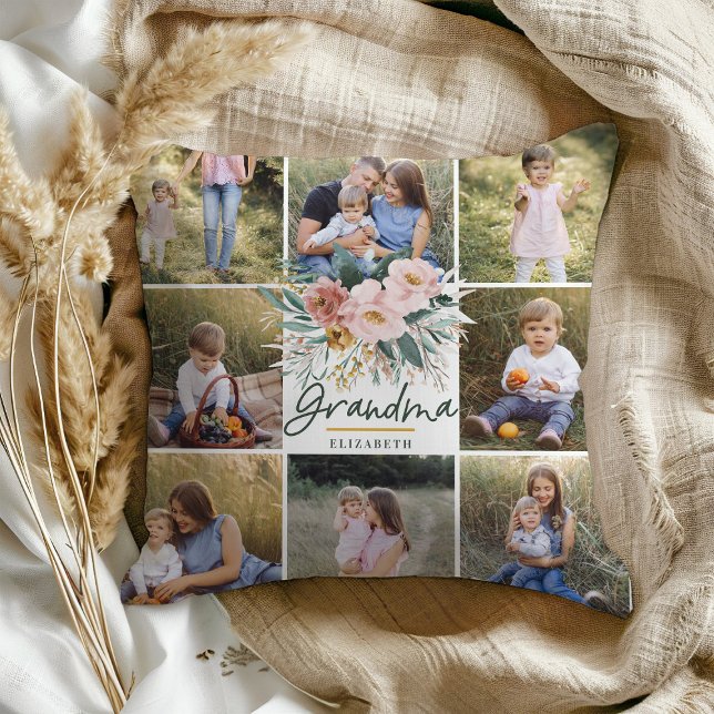 Almofada Dama da vovó 8 foto, rosa, linda floral (Criador carregado)