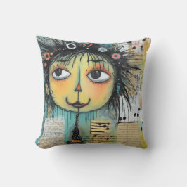 Almofada Dama de Arte 1 Encantadora e aflita