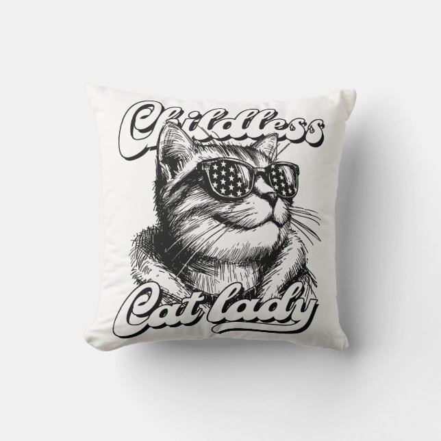 Almofada dama do gato kamala harris (Frente)