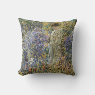 Almofada Dama num Jardim de Frederick Frieseke, Arte Fino