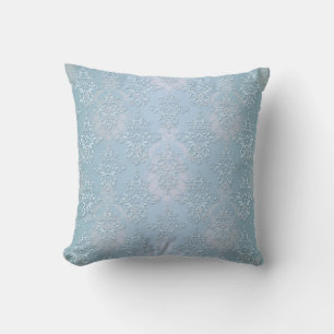 Almofada Damasco Azul Bebê Pastel