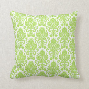 Almofada Damasco feminino do verde limão