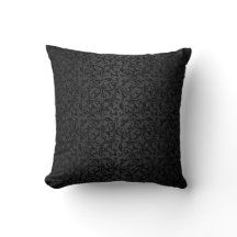 Damasco floral preto