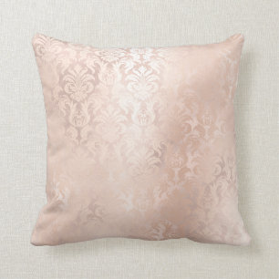 Almofada Damasco metálico Dourado Antonietta real do rosa
