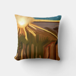 Almofada Dança da Arte Abstrato dos Cactos