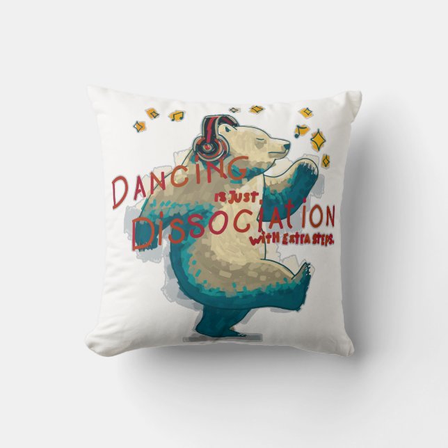 Almofada Dança é só dissociação com passos extras (Frente)
