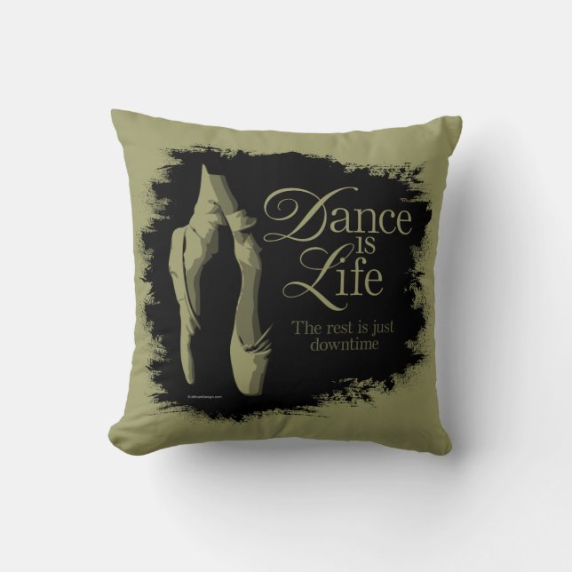 Almofada Dança é Travesseiro decorativo de vida (Frente)