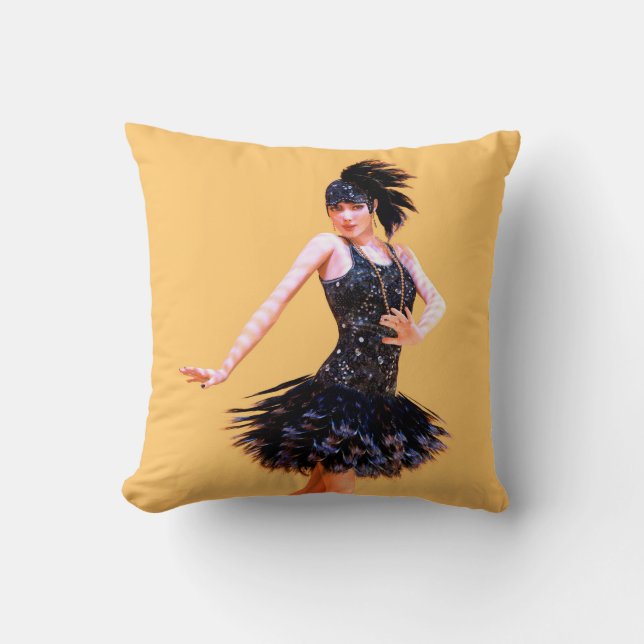 Almofada Dança Flapper Vintage (Frente)