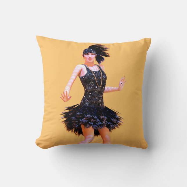 Almofada Dança Flapper Vintage (Frente)