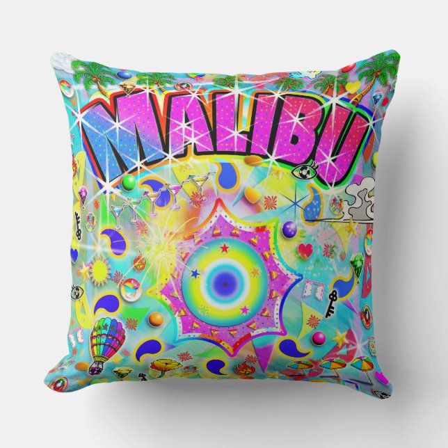 Almofada Dança Mística de Malibu (Frente)