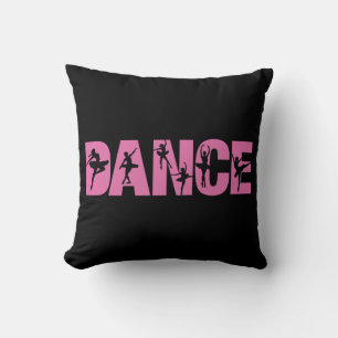 Almofada Dança Rosa com Recortes de Bailarina