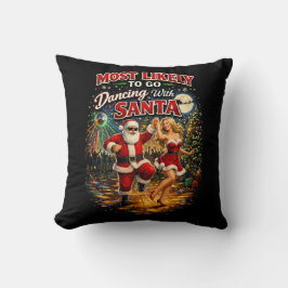 Almofada Dançando com o Papai Noel