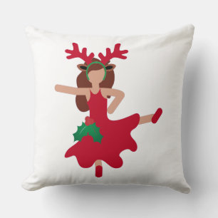 Almofada dançarina do xmas flamenco emoji