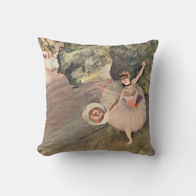 Almofada Dançarina / Estrela do Balé - Pintura de Degas (Frente)