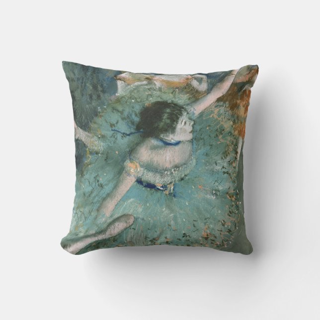 Almofada Dançarino Balançando (Dançarino Verde) Edgar Degas (Frente)